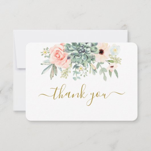 多肉類サンキューカード サンキューカード (正面)