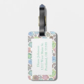 多肉類デザインラゲッジタグ ラゲッジタグ (裏面縦)