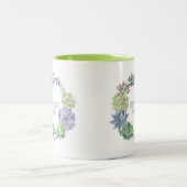 多肉類リースブライドメイドID517 ツートーンマグカップ (中央)