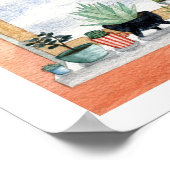 多肉類及びゴールデンゲートブリッジ ポスター (角)