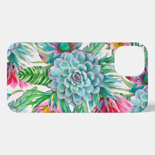 多肉類熱帯庭園 iPhoneケース (裏面横)