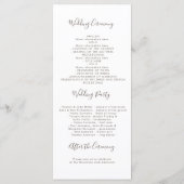 多肉類結婚式 プログラム (裏面)