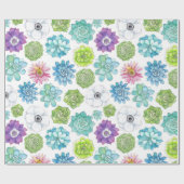 多肉類 ラッピングペーパー (フラット)