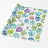 多肉類 ラッピングペーパー (アンロールド)