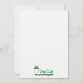 多肉食おもしろいの誕生日カード、植物のパンプカード サンキューカード (裏面)