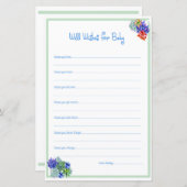 多肉食の赤ちゃんシャワー活動を願う (正面/裏面)