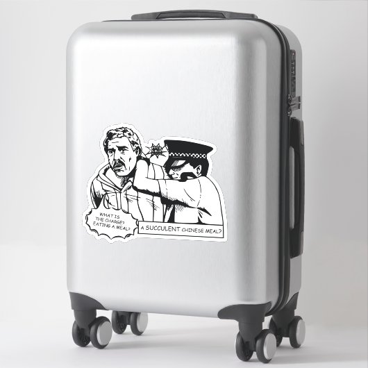 多肉食中国のべ シール (スーツケース)
