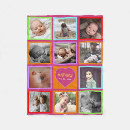 多色おもしろい フリースブランケット