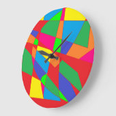 多色ので粋なジャズ風の柱時計 ラージ壁時計 (傾斜)