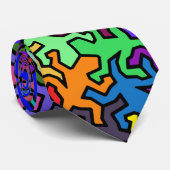 多色のなモザイクヤモリパターン- ネクタイ (ロール)