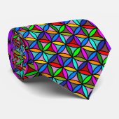 多色のな人生の継ぎ目が無いパターンの花- ネクタイ (ロール)