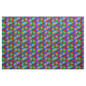 多色のな人生の継ぎ目が無いパターンの花- ファブリック (ファットクウォーター)