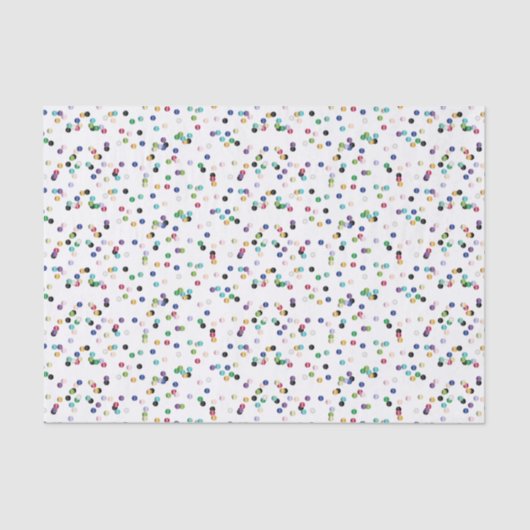 多色のな水玉模様 薄葉紙 (正面)