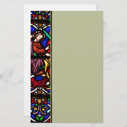 多色のな聖書場面 便箋 (正面/裏面)