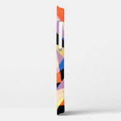 多色のひし形ストライプのの背景ジャッグ Case-Mate iPhoneケース (裏面 / 左)