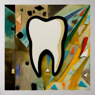 多色のニヤニヤ ポスター