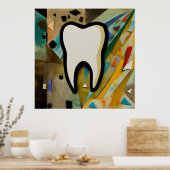 多色のニヤニヤ ポスター (キッチン)