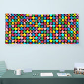 多色の斑点 横断幕 (トレードショー)