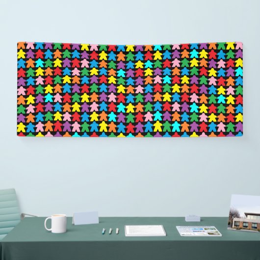 多色の斑点 横断幕 (トレードショー)