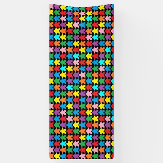 多色の斑点 横断幕 (縦)