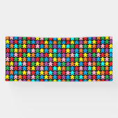 多色の斑点 横断幕 (横)