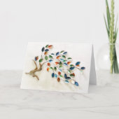 多色の木 ノートカード (正面)