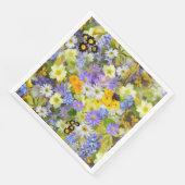 多色の花柄背景パターン (コーナー)