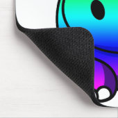 多色の、虹のカバ マウスパッド (コーナー)