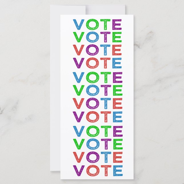 多色の「VOTE」 (正面)