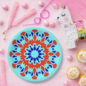 多色エレガントクラシックデザイン紙pl ペーパープレート (パーティー)