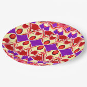 多色エレガントクラシックデザイン紙pl ペーパープレート (アングル)