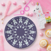 多色エレガントクラシックデザイン紙pl ペーパープレート (パーティー)