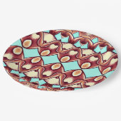 多色エレガントクラシックデザイン紙pl ペーパープレート (アングル)