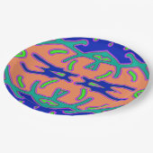 多色エレガントクラシックデザイン紙pl ペーパープレート (アングル)