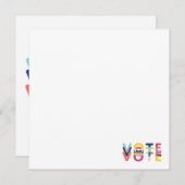 多色ギフト レインボー 現代的なグリーティングカードに投票しよう (正面/裏面)