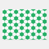 多色サッカー球形包み紙 ラッピングペーパーシート (正面3)