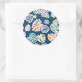 多色トロピカルリーフ4 ラウンドシール (バッグ)