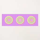 多色パステルサークル ヨガマット (正面(横))