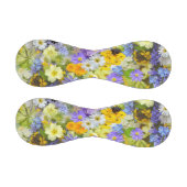 多色フローラ背景パターン 野球ボール (パネル)