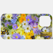 多色フローラ背景パターン Case-Mate iPhoneケース (裏面 (横))