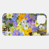 多色フローラ背景パターン Case-Mate iPhoneケース (裏面 (横))