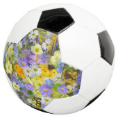 多色フローラ背景模様サッカーボール サッカーボール (3/4)