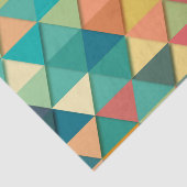 多色刷りの幾何学的な三角形 薄葉紙 (詳細)