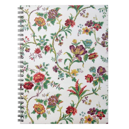 多色刷りの花模様の壁紙、c. 1912年 ノートブック (正面)