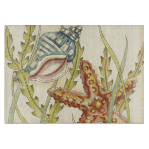 多色刷りの貝のパーティー カッティングボード