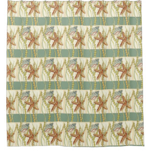 多色刷りの貝のパーティー シャワーカーテン