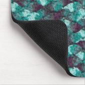 多色刷りの青いかぎ針編み マウスパッド (コーナー)