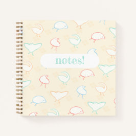 多色愚かな鳥スパイラルノート ノートブック