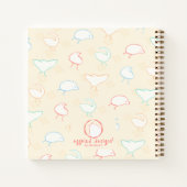 多色愚かな鳥スパイラルノート ノートブック (裏面)