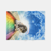 多色毛布のブリッジ フリースブランケット (正面(横))